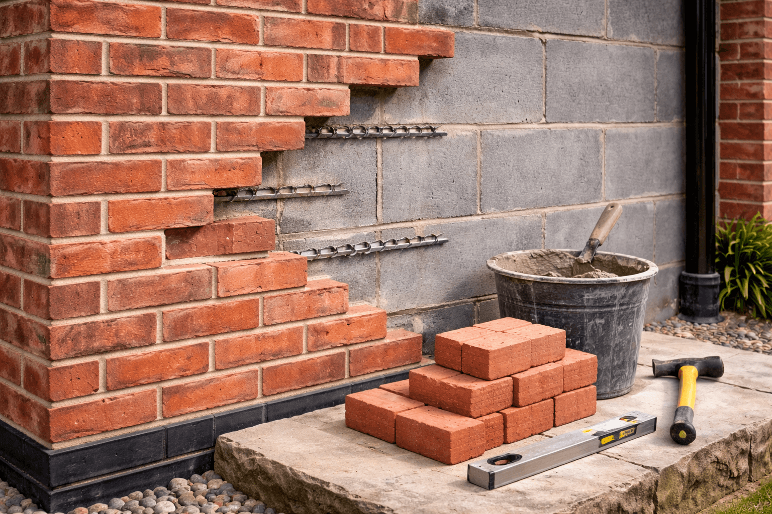 Brick matching & blending for extensions by KOG Building Projects Ltd Grantham Lincolnshire
