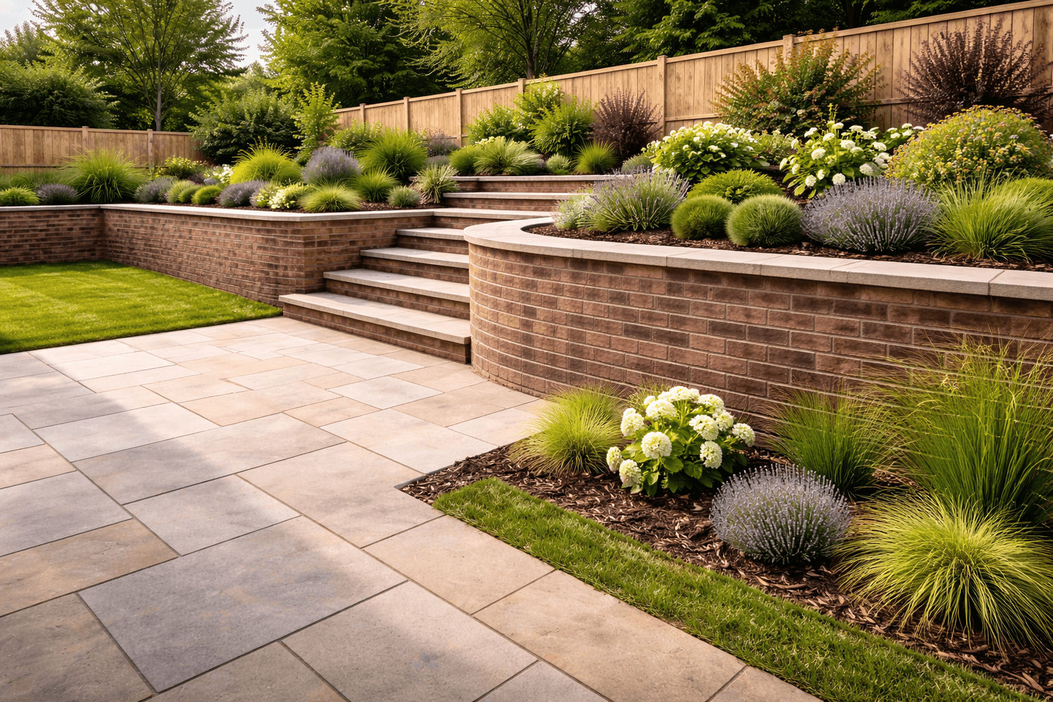 Brick retaining walls by KOG Building Projects Ltd Grantham Lincolnshire Nottinghamshire