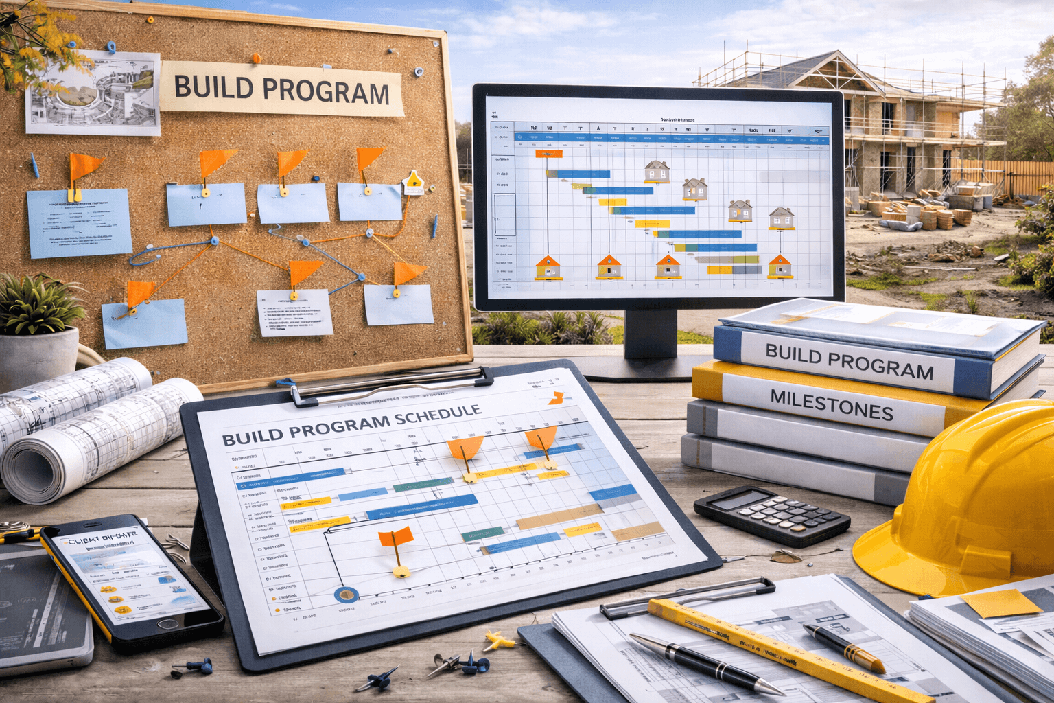 Build programme planning & milestones by KOG Building Projects Ltd Grantham Lincolnshire & Nottinghamshire