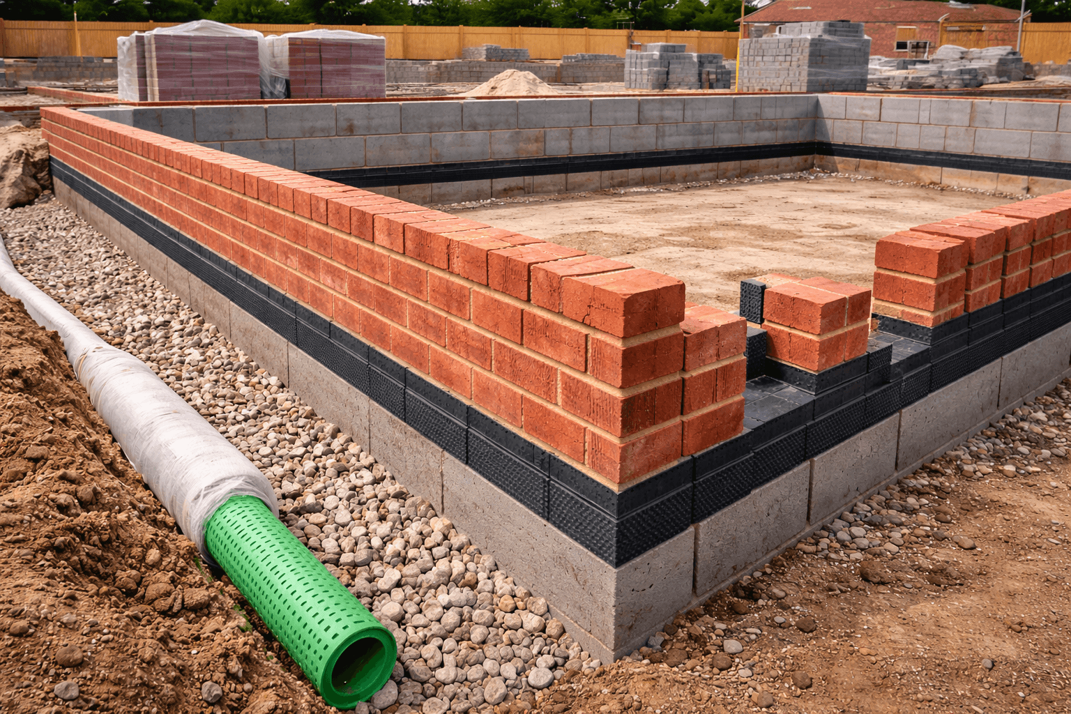 DPC levels & brickwork below DPC by KOG Building Projects Ltd in Grantham Lincolnshire