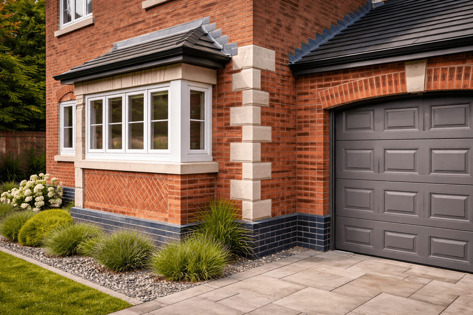 Facing brickwork & feature details by KOG Building Projects Ltd Grantham Lincolnshire