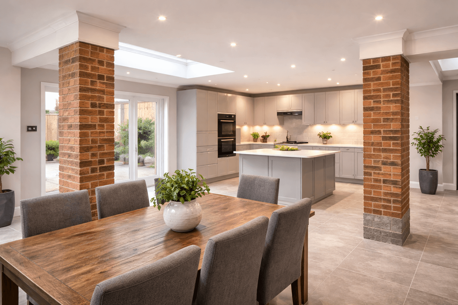 Internal brick piers & pillars by KOG Building Projects Ltd Grantham Lincolnshire Nottinghamshire