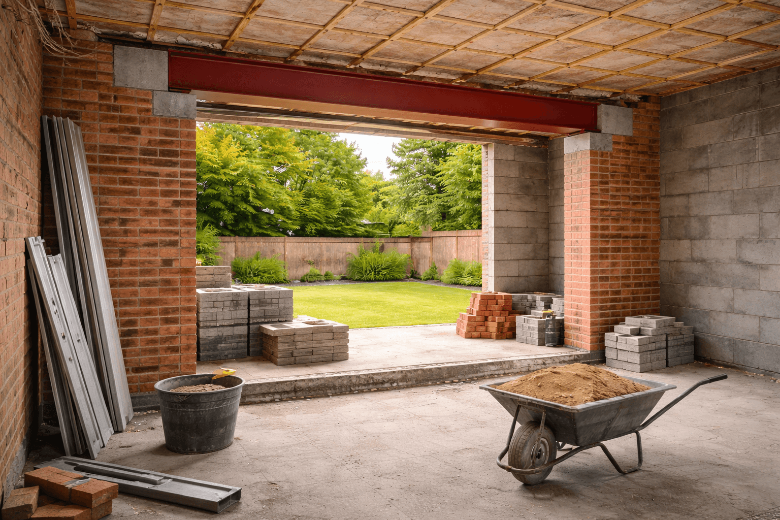 Openings, lintels & beam coordination by KOG Building Projects Ltd Grantham Lincolnshire