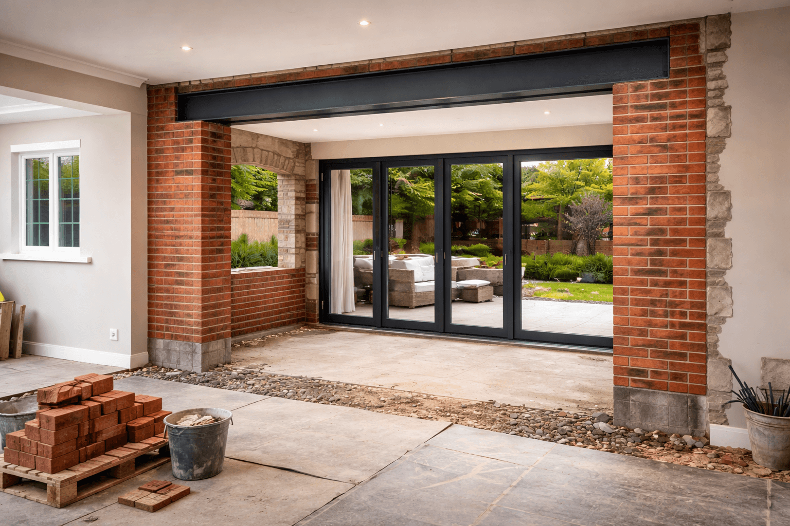 Load bearing brickwork by KOG Building Projects Ltd Grantham Lincolnshire Nottinghamshire