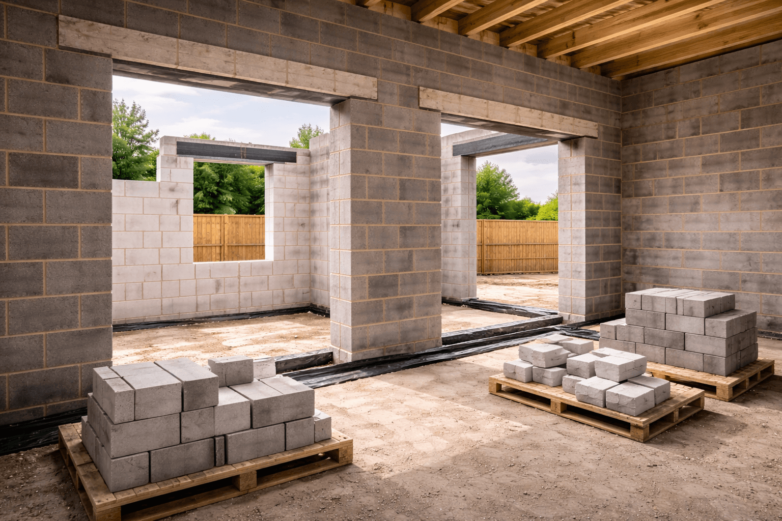 Openings, lintels & infill blockwork by KOG Building Projects Ltd Grantham Lincolnshire Nottinghamshire