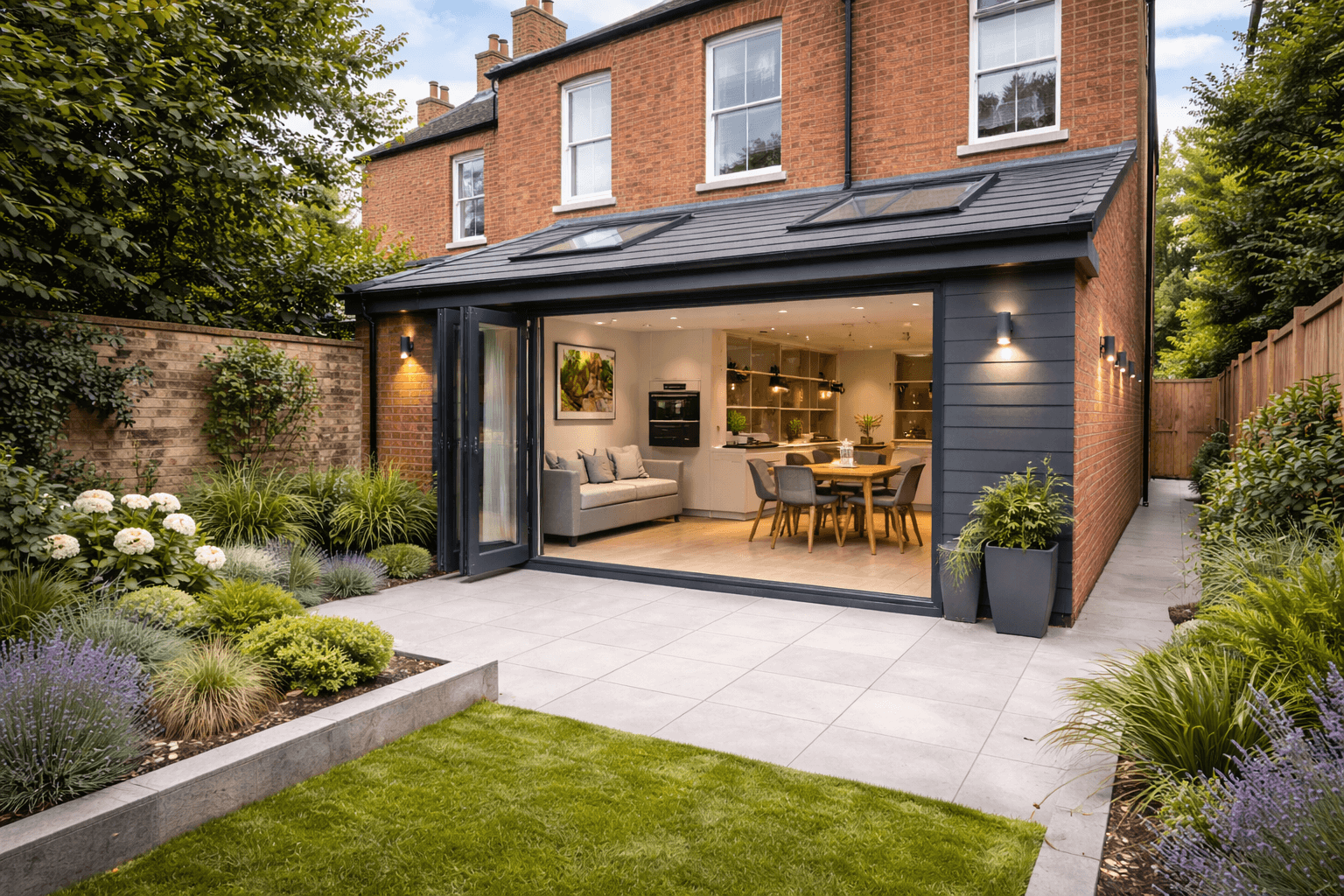 Side return extension by KOG Building Projects Ltd UK building contractor modern home extension services