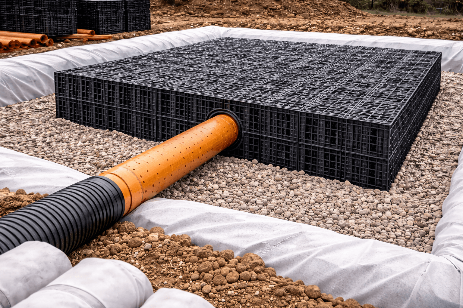 Soakaway & surface water drainage in Grantham by KOG Building Projects Ltd building contractor