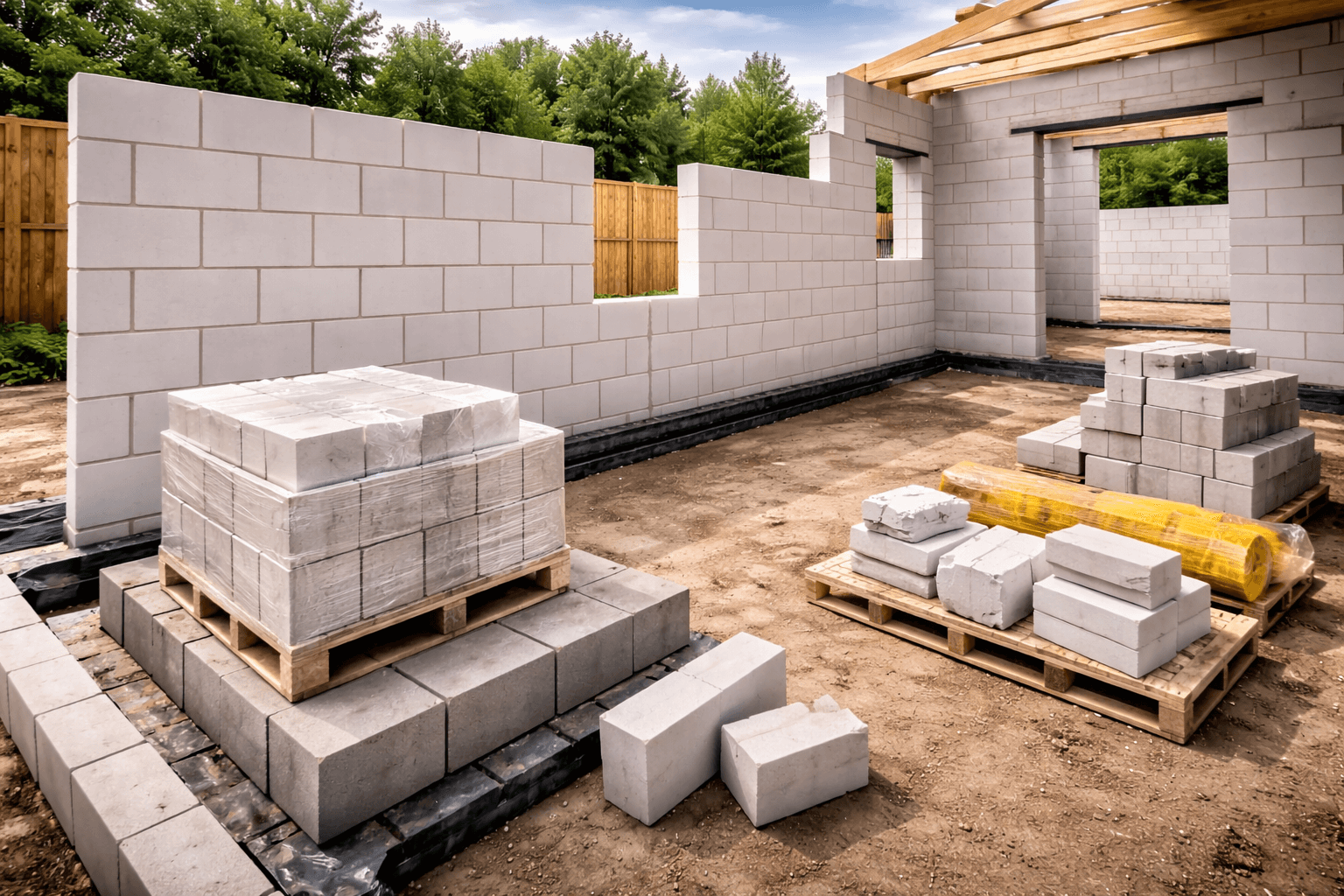 Thermal lightweight blockwork by KOG Building Projects Ltd Grantham Lincolnshire Nottinghamshire