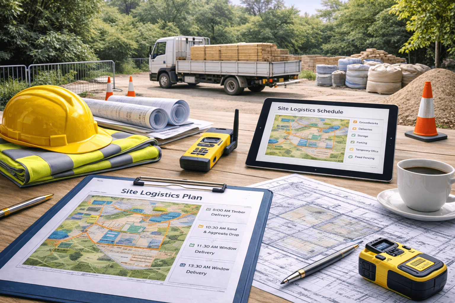 Self build site logistics and delivery planning in Grantham by KOG Building Projects Ltd